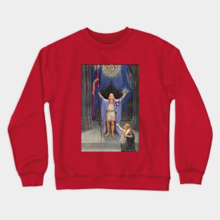 Parsifal and the Grail in the Temple at Mount Salvat Crewneck Sweatshirt